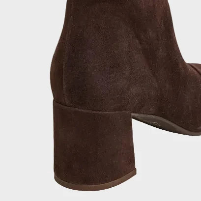 Alma – Stivaletti in suede con tacco