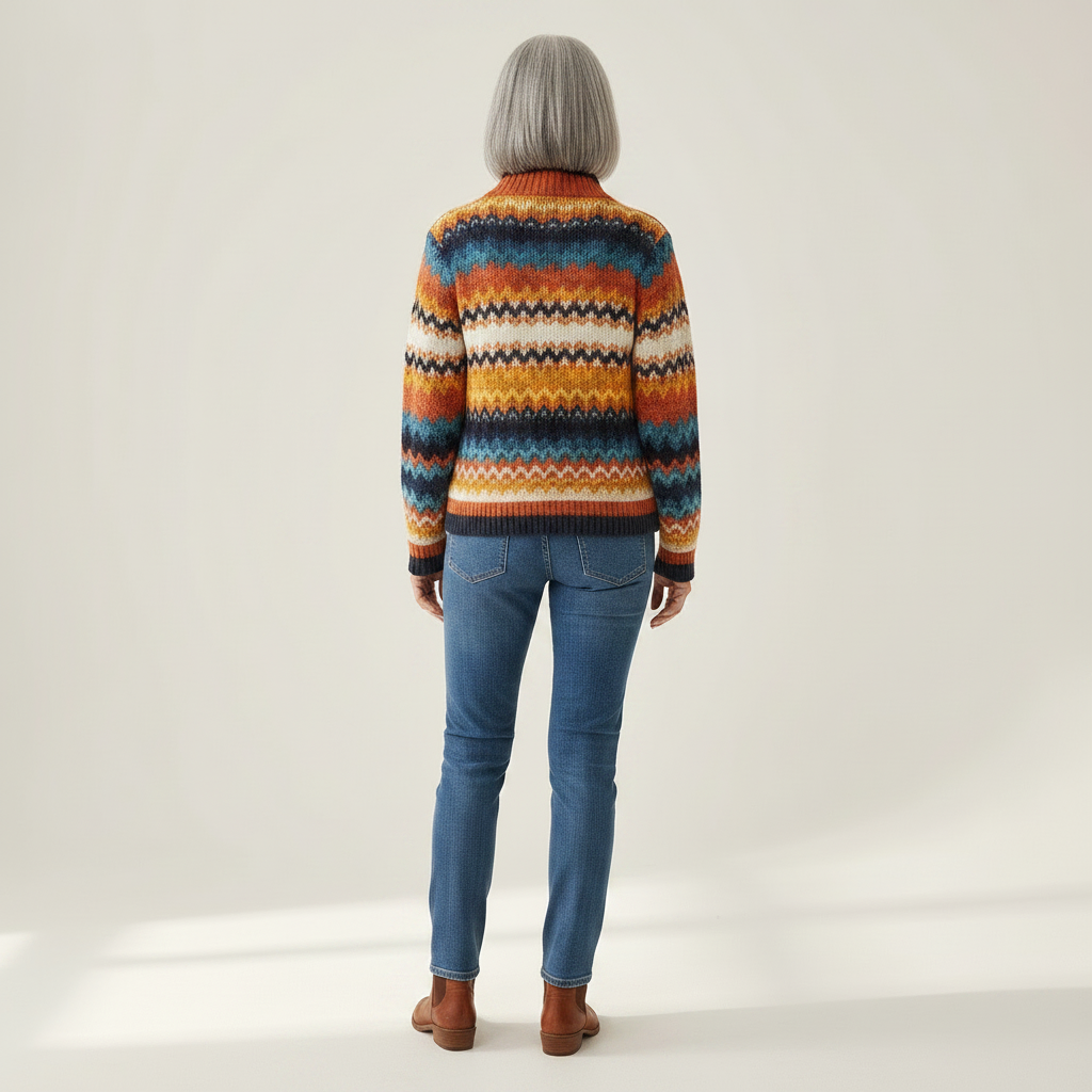 Karin | Cardigan a Zigzag Colorato