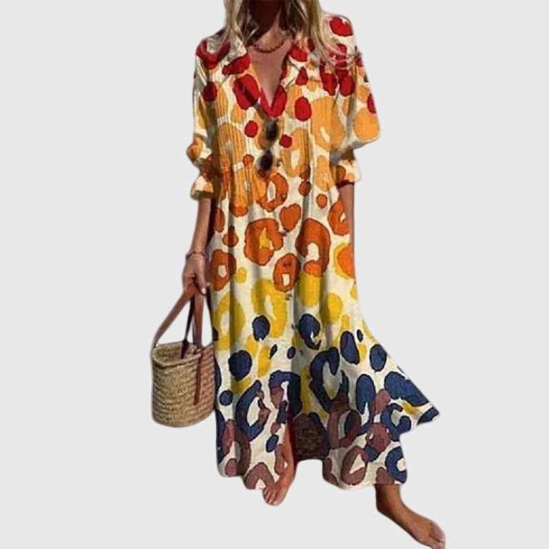 Zariah | Elegante Abito Maxi in Stile Bohémien