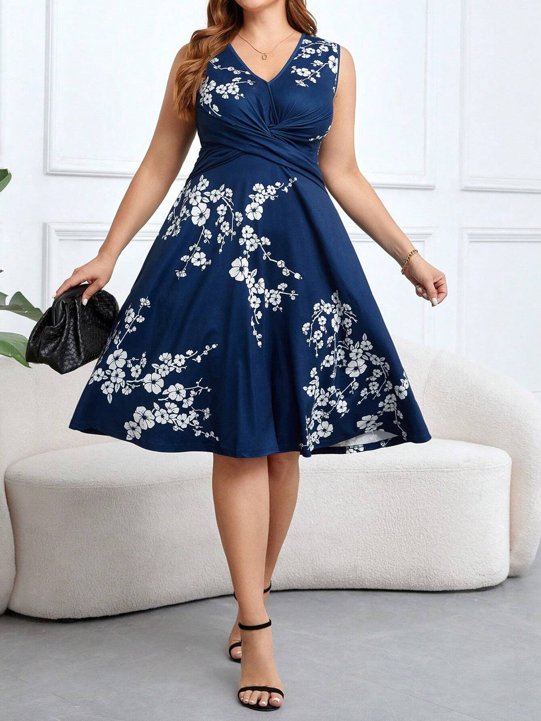 Danica - Vestito Floreale Avvolgente