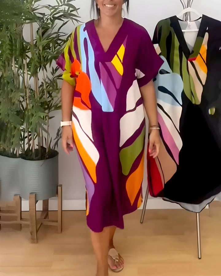 Rianna - Vestito con Stampa Astratta