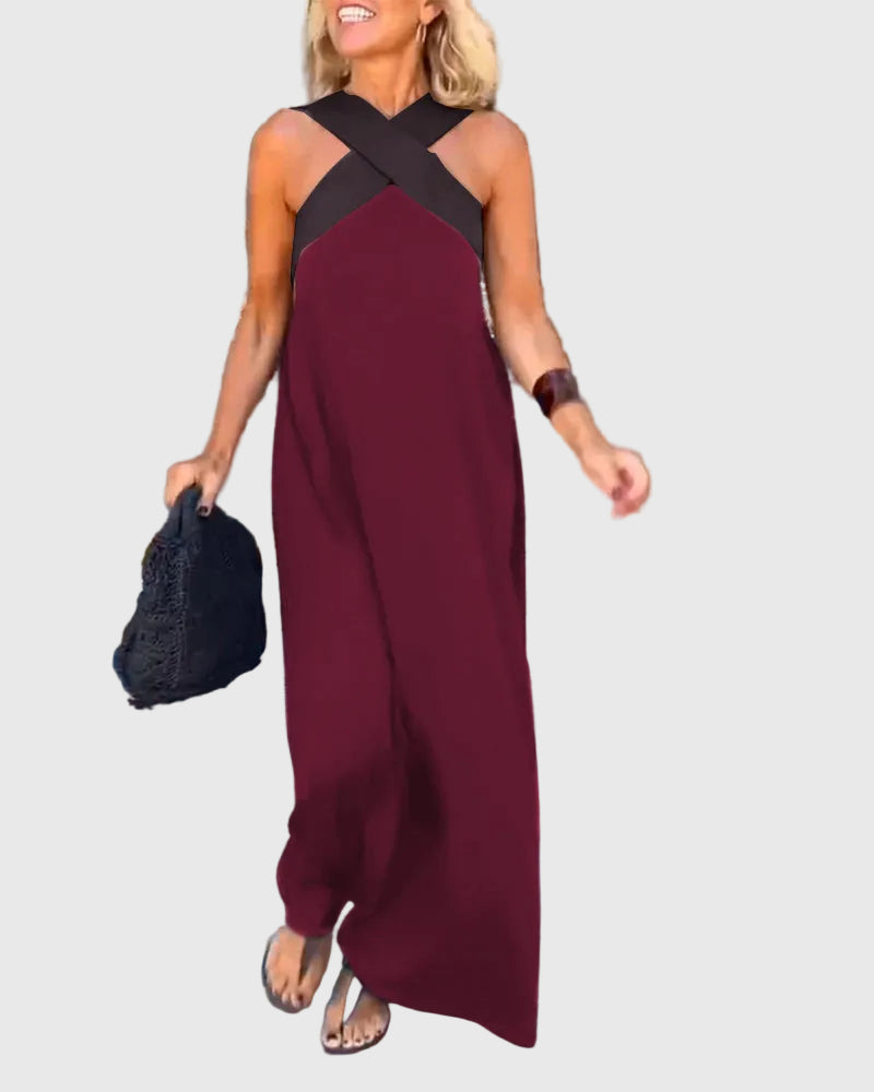 Elena | Elegante Maxi Abito Fluido