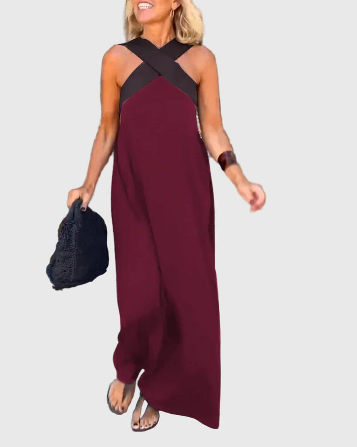 Elena | Elegante Maxi Abito Fluido