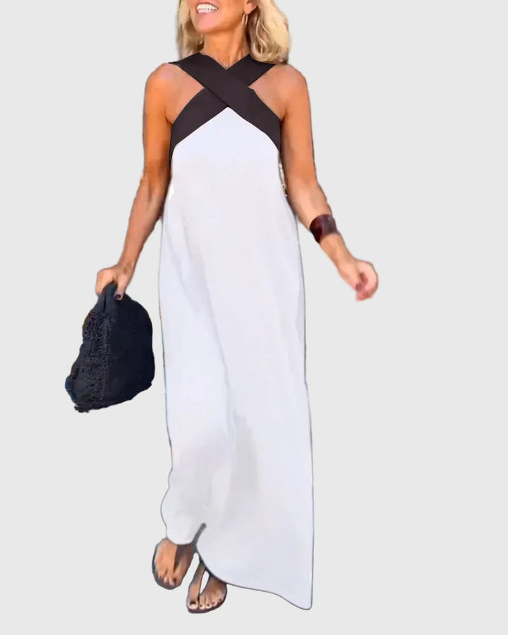 Elena | Elegante Maxi Abito Fluido