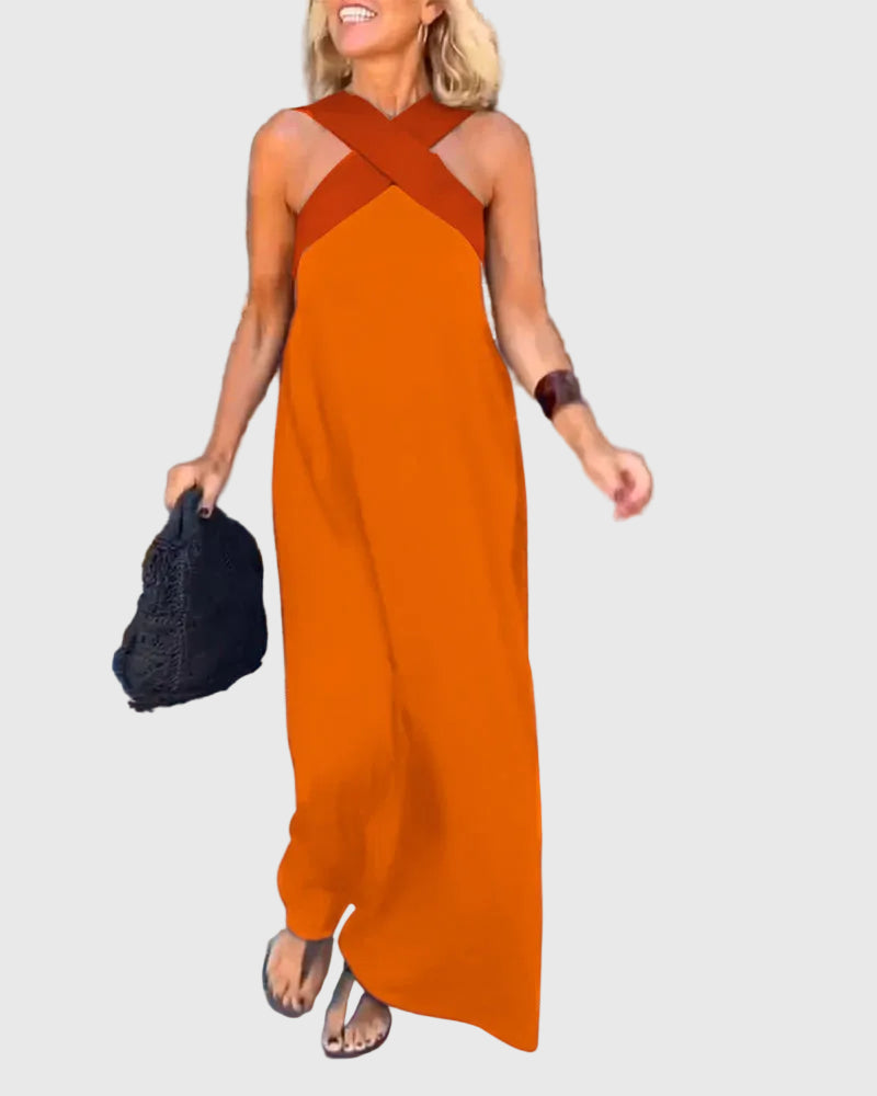 Elena | Elegante Maxi Abito Fluido