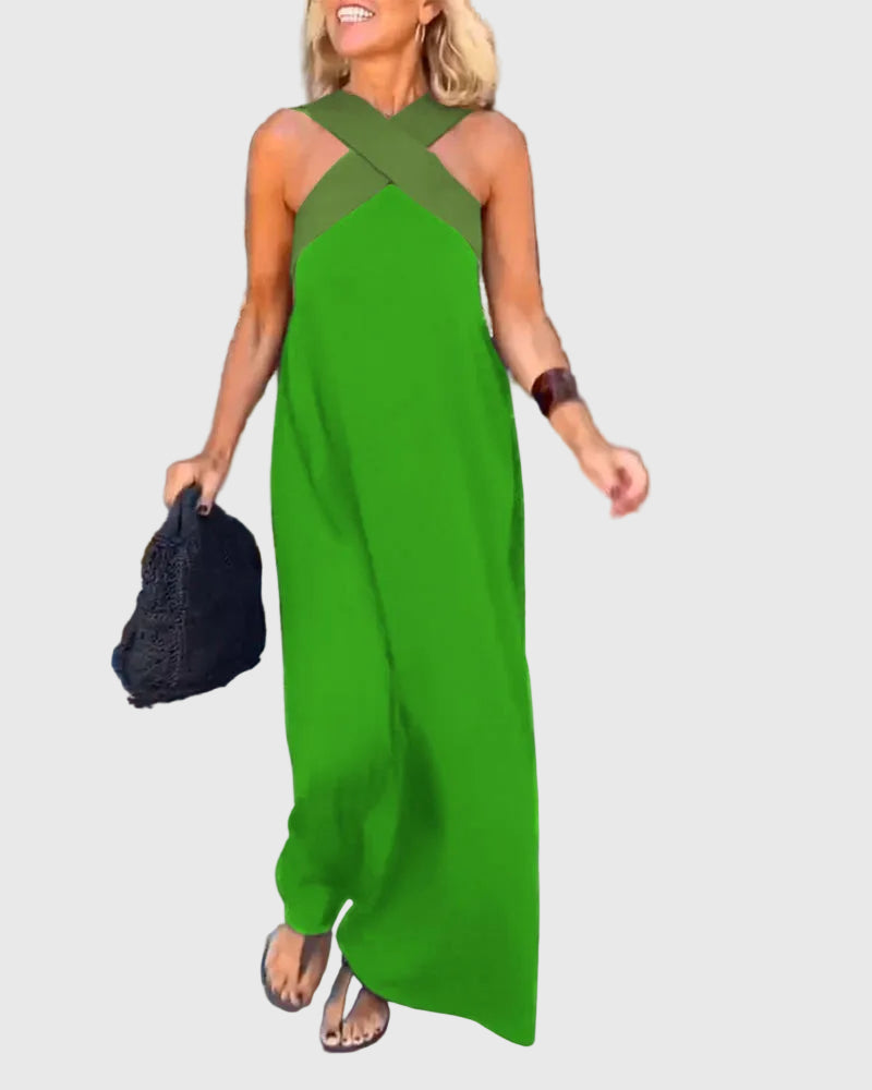 Elena | Elegante Maxi Abito Fluido