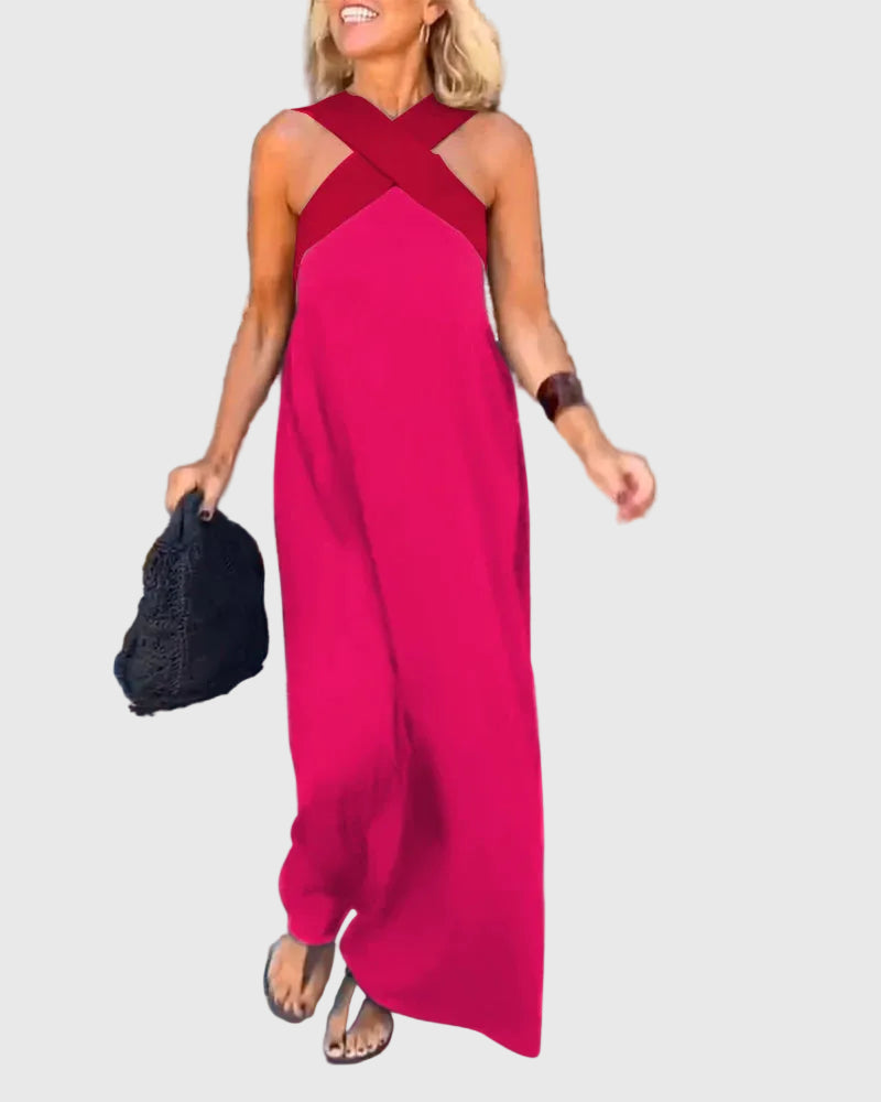 Elena | Elegante Maxi Abito Fluido