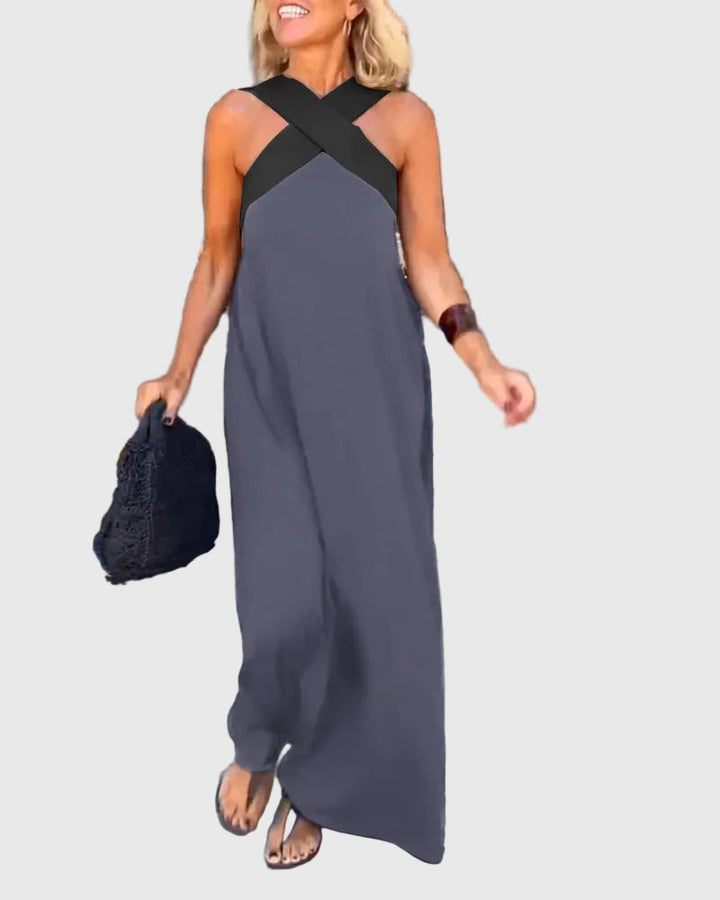 Elena | Elegante Maxi Abito Fluido