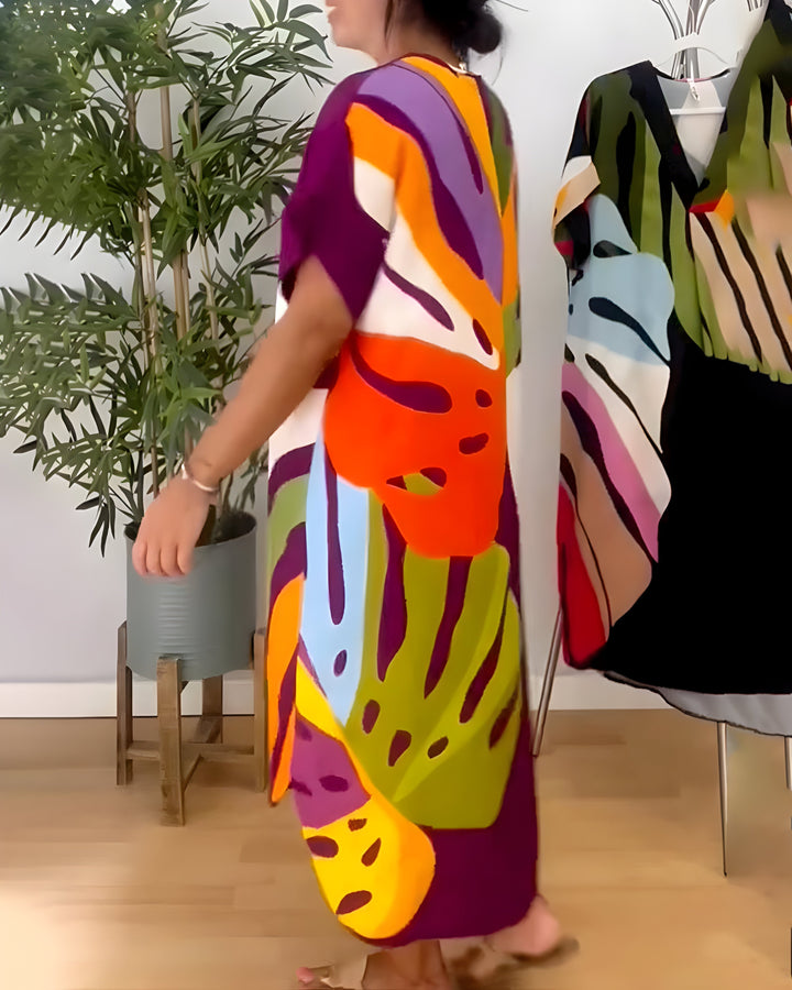 Rianna - Vestito con Stampa Astratta