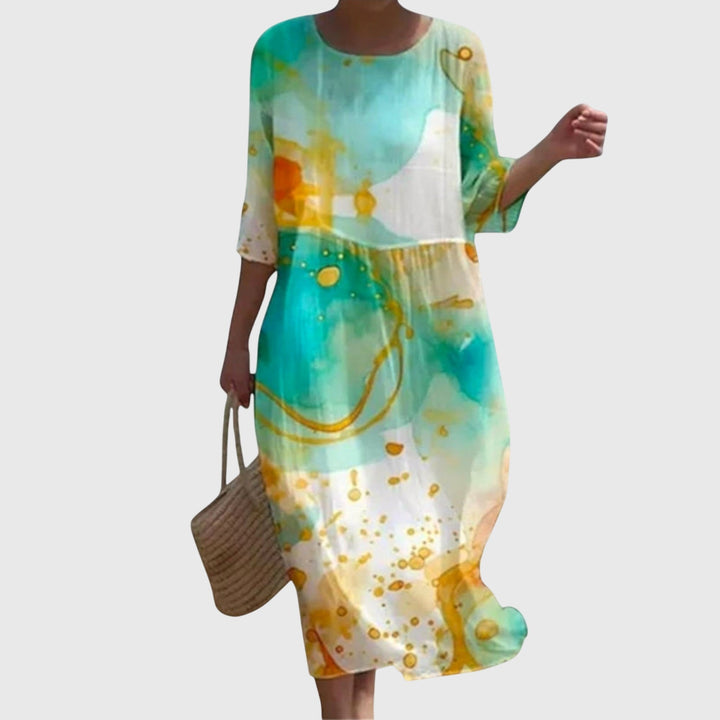Hayley™ | Elegante Maxi Abito Floreale