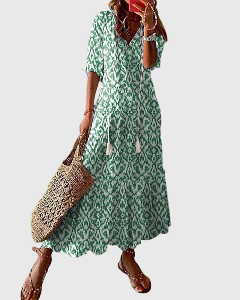Amalia | Vintage Boho Maxi Summer Dress