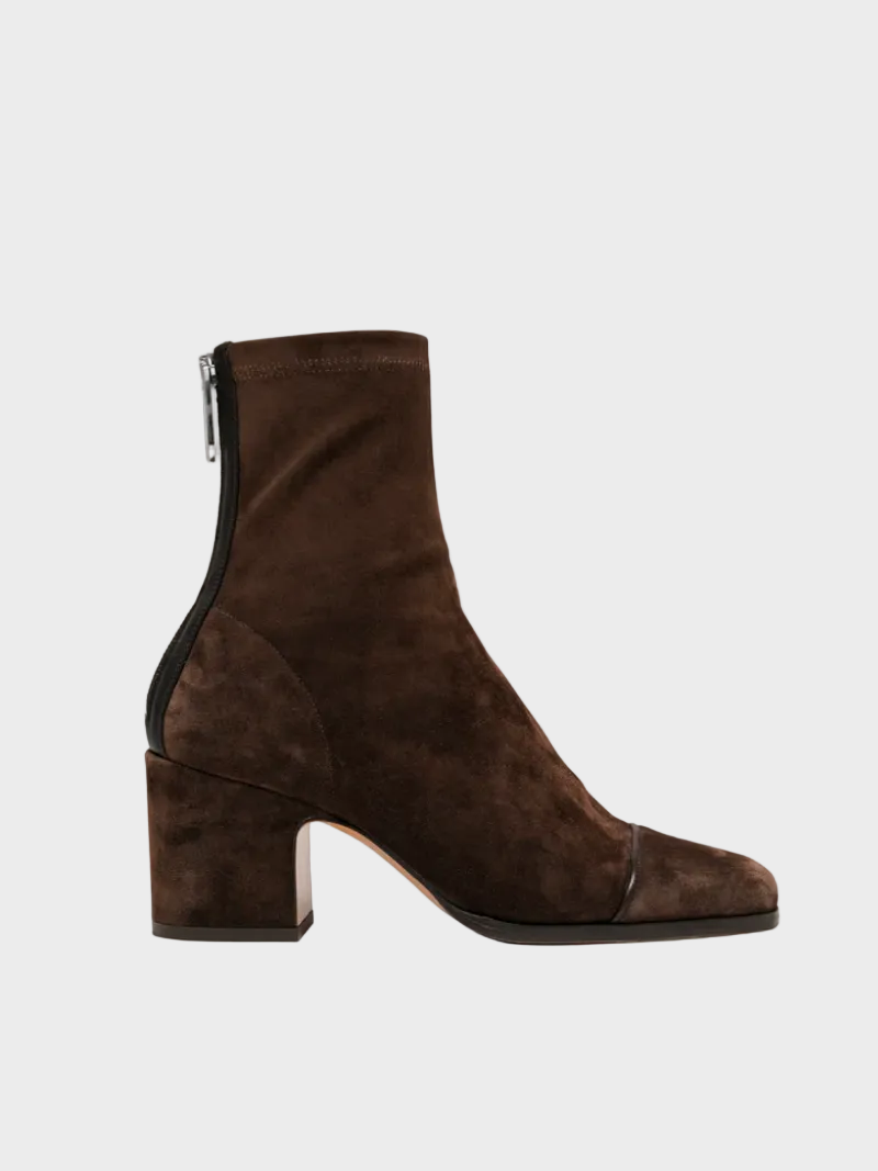Alma – Stivaletti in suede con tacco