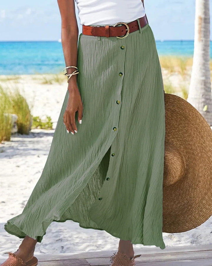 Syndy - Flowy Dress with Buttons