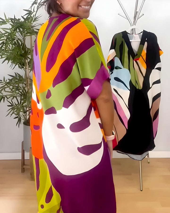 Rianna - Vestito con Stampa Astratta