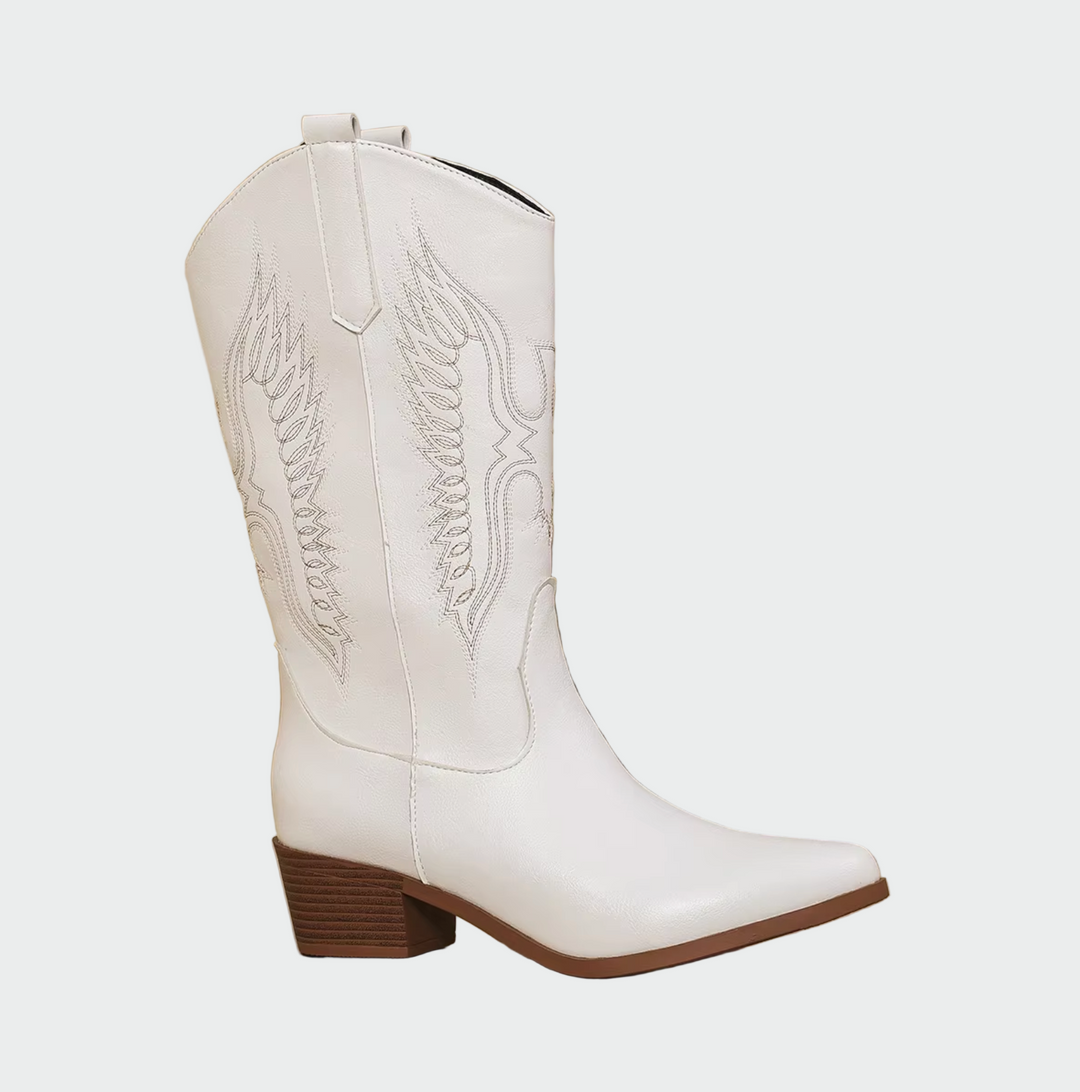 Elena - Stivali in pelle stile cowboy western