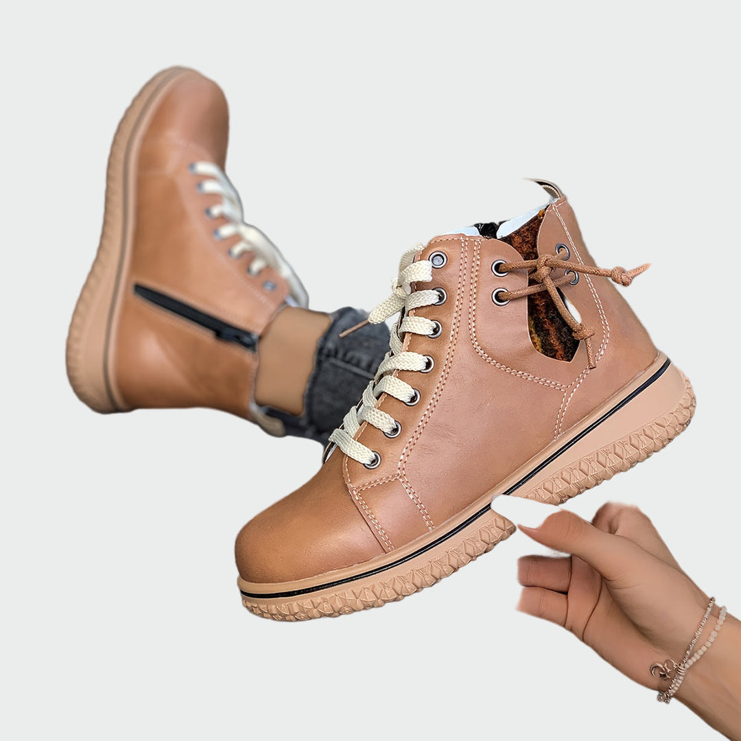 Iwona - Stivaletti Ortopedici in Pelle alla Caviglia