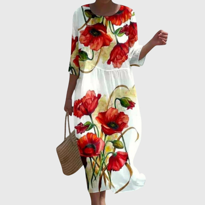 Hayley™ | Elegante Maxi Abito Floreale