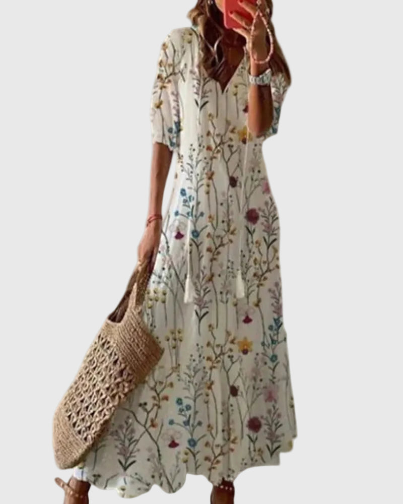 Amalia | Vintage Boho Maxi Summer Dress