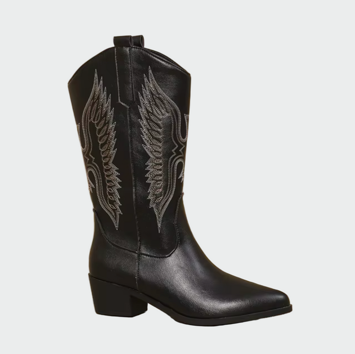 Elena - Stivali in pelle stile cowboy western