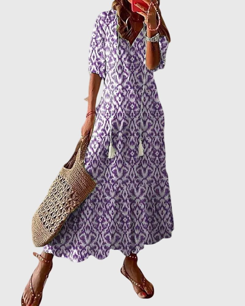 Amalia | Vintage Boho Maxi Summer Dress