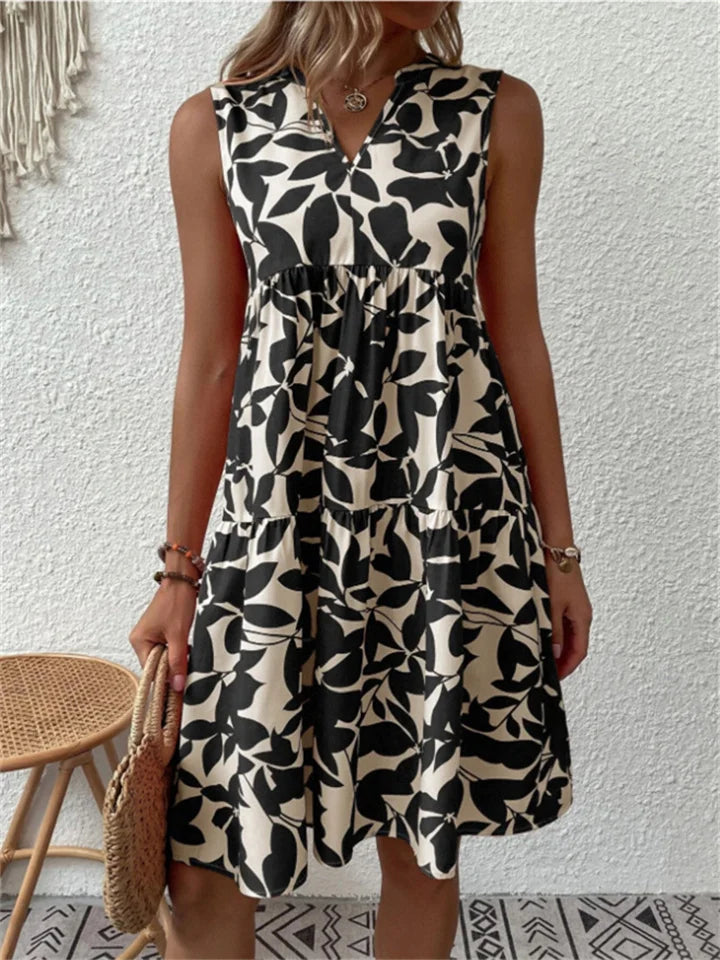 TASHA | ELEGANT MIDI FLUID DRESS
