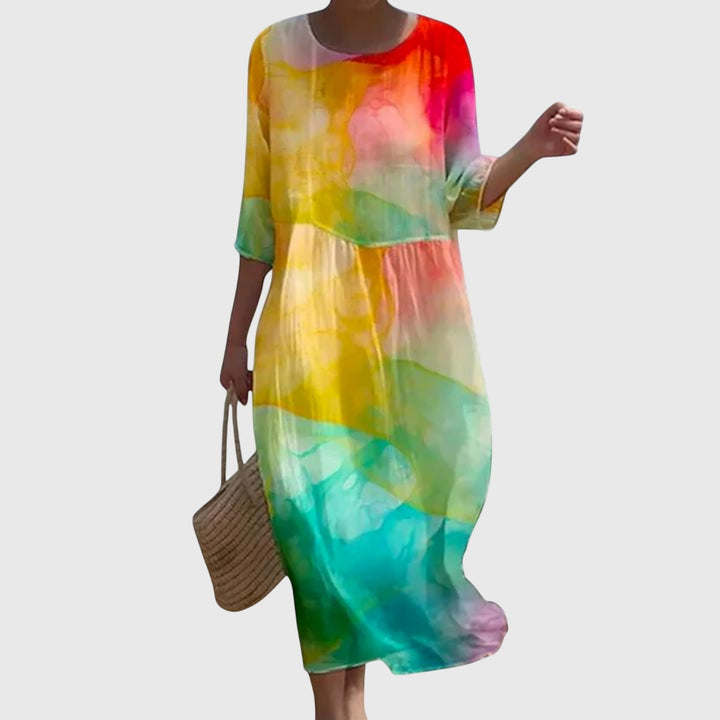 Hayley™ | Elegante Maxi Abito Floreale