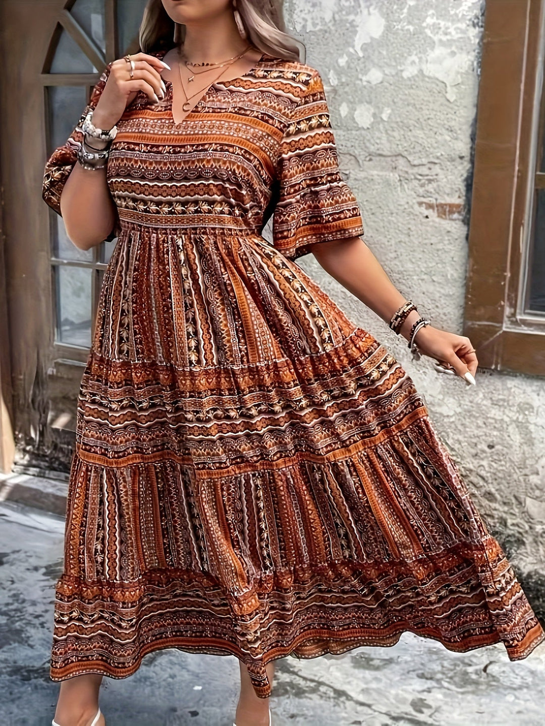 Joraine - Fluid Ethno Dress