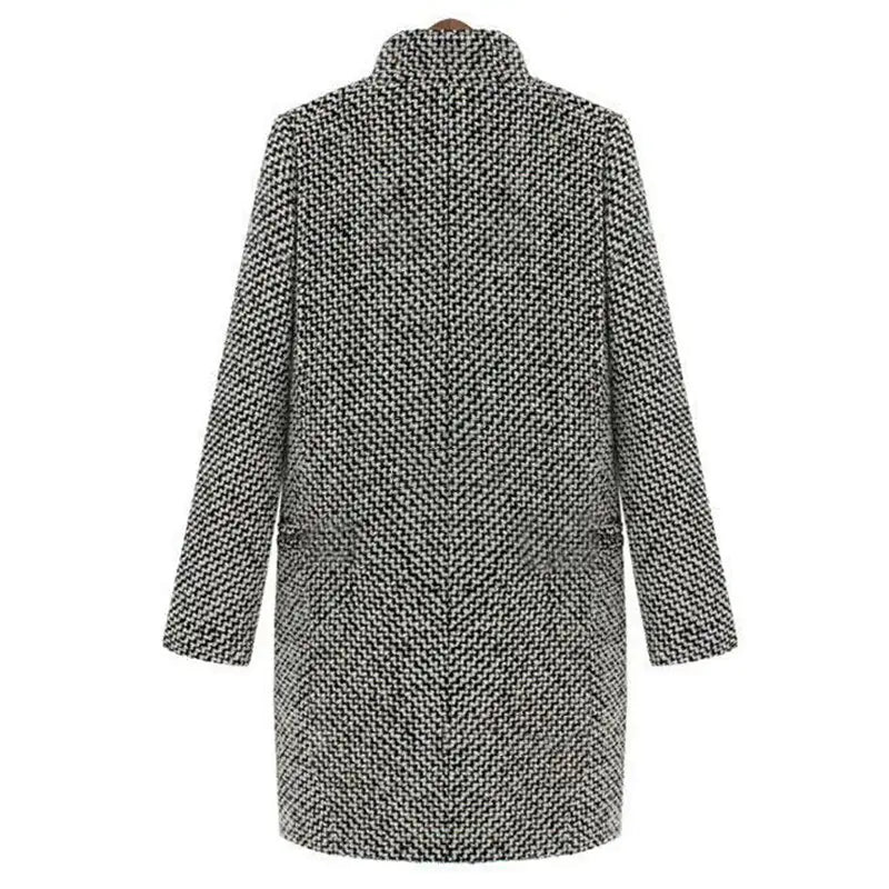Camilla | Cappotto Pied-de-Poule Doppiopetto
