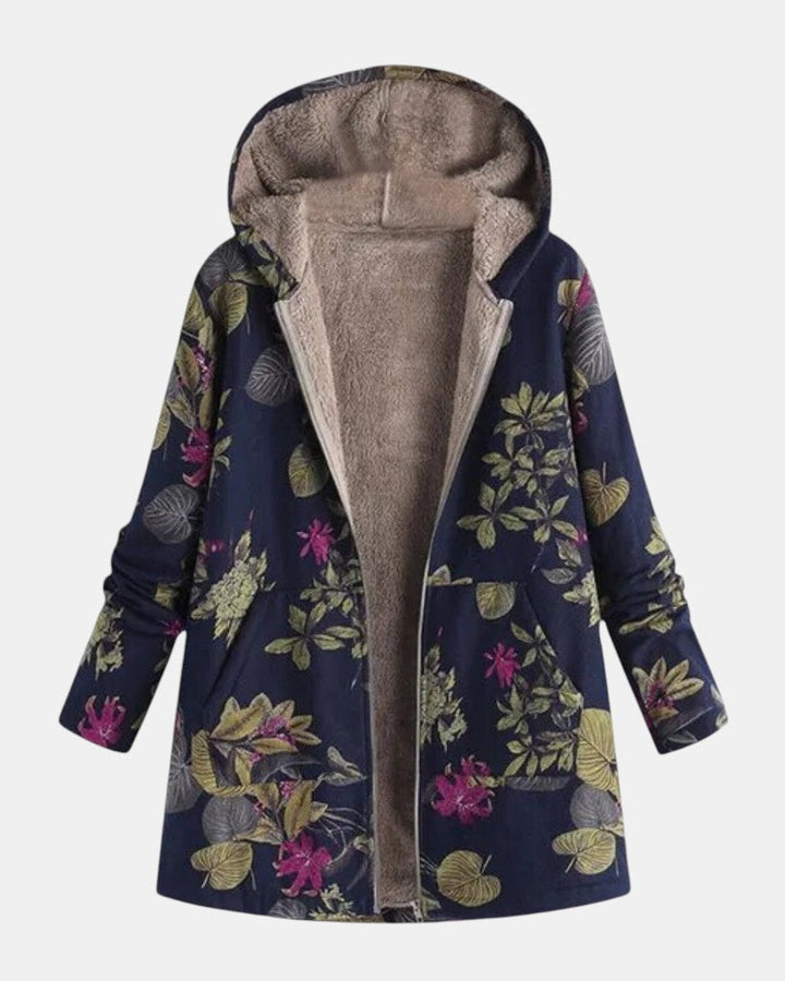 Aurora - Giacca in Fleece con Design Floreale
