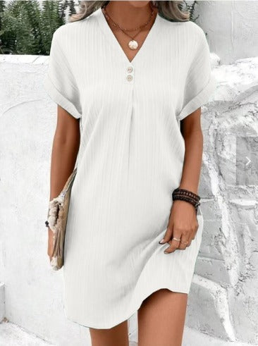 Carina - Vestito Primaverile con Collo a V