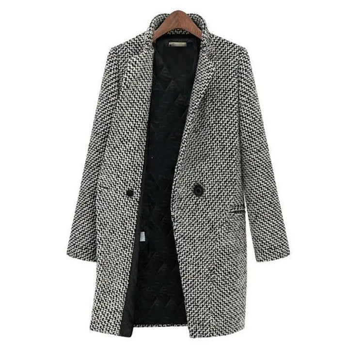 Camilla | Cappotto Pied-de-Poule Doppiopetto