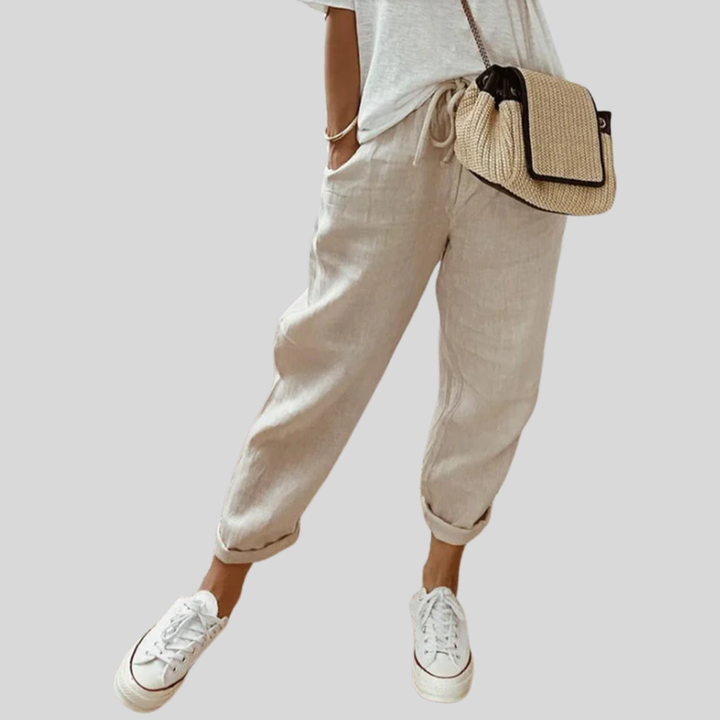 Pantaloni Eleganti e Confortevoli in Tessuto Fluido