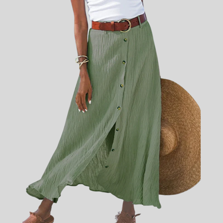 Syndy - Flowy Dress with Buttons