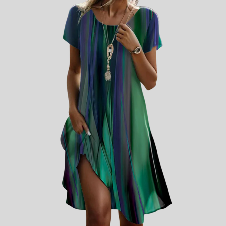 Genna - Boho Casual Gradient Dress