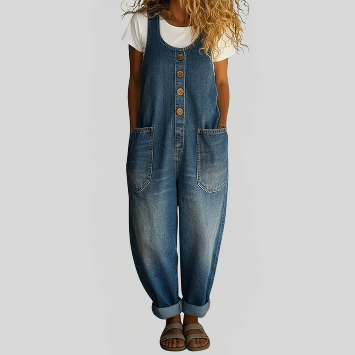 Lenna – Tuta in denim di cotone vintage