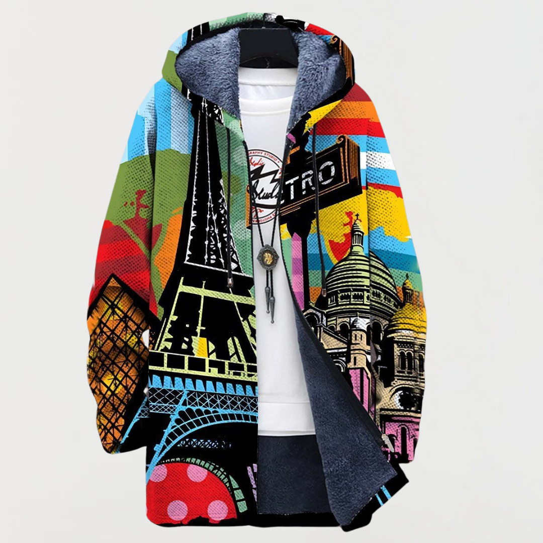 Anke | Giacca Donna con Cappuccio e Design Grafico