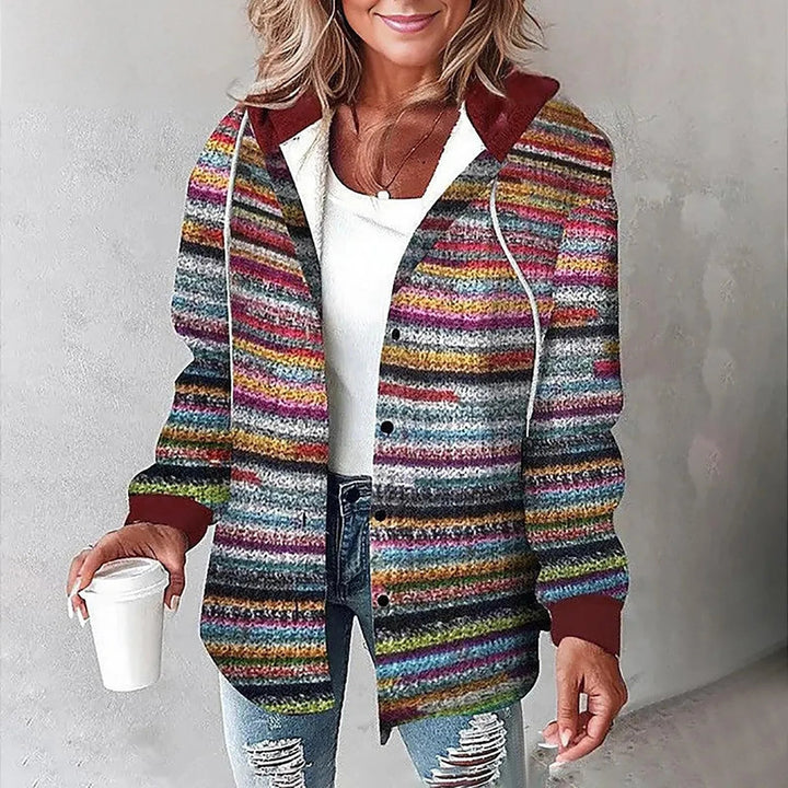 Ludovica | Giacca-Camicia a Quadri con Cappuccio