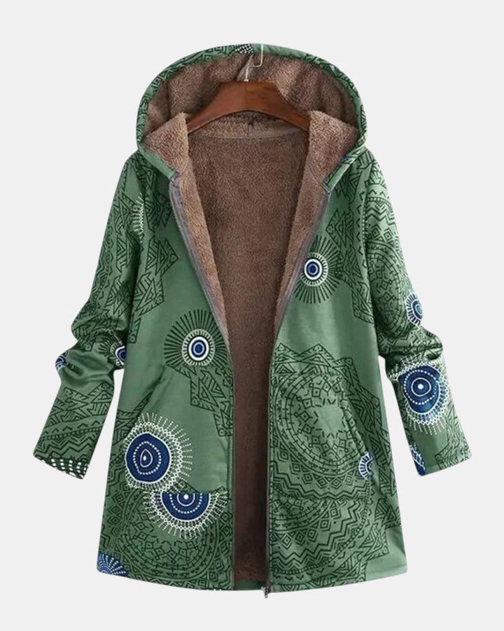 Sage - Giacca Floreale con Design Tribale