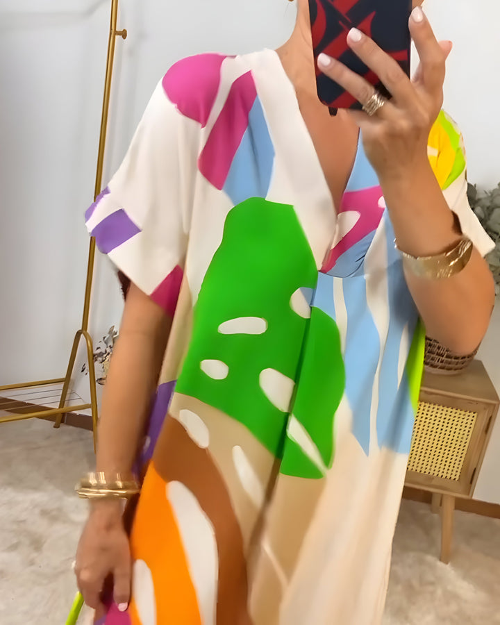 Rianna - Vestito con Stampa Astratta