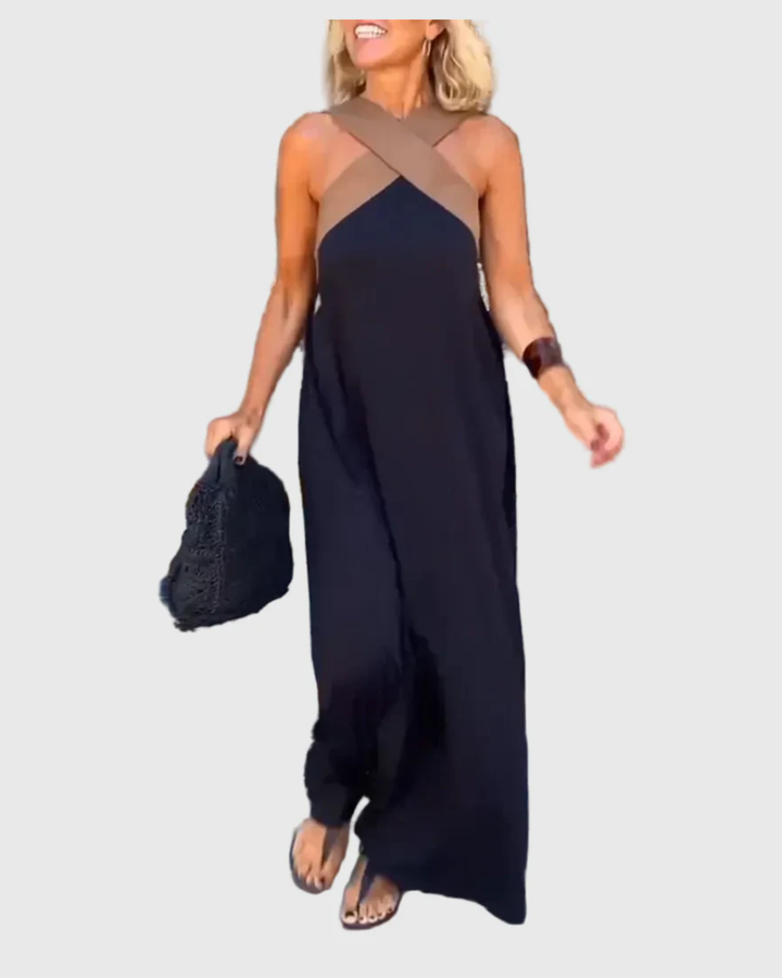 Elena | Elegante Maxi Abito Fluido