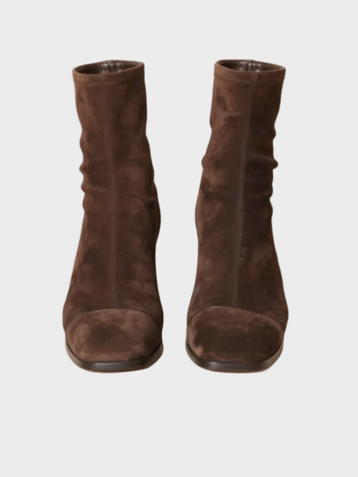 Alma – Stivaletti in suede con tacco