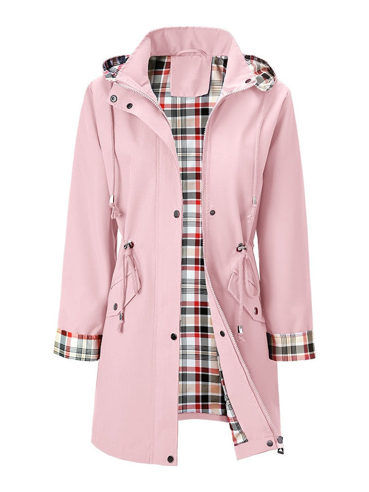 Anna | Parka Impermeabile con Cappuccio e Coulisse in Vita