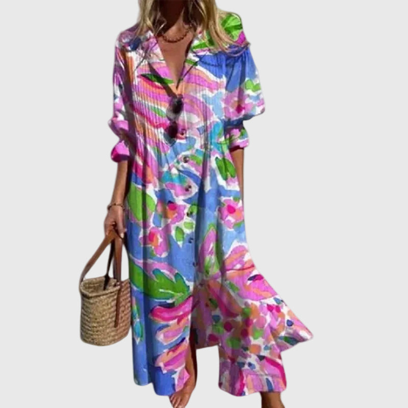 Zariah | Elegante Abito Maxi in Stile Bohemien