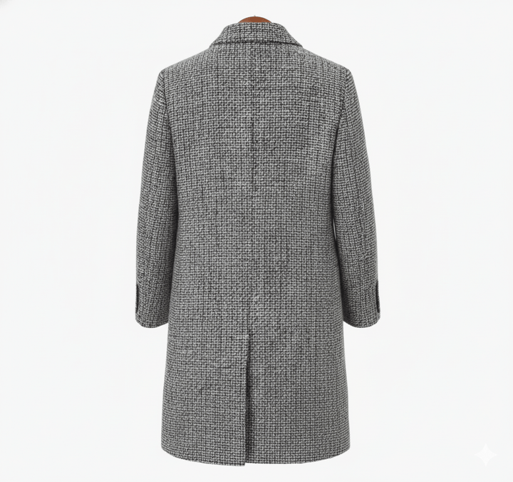 Federica | Cappotto Bouclé Monopetto con Revers