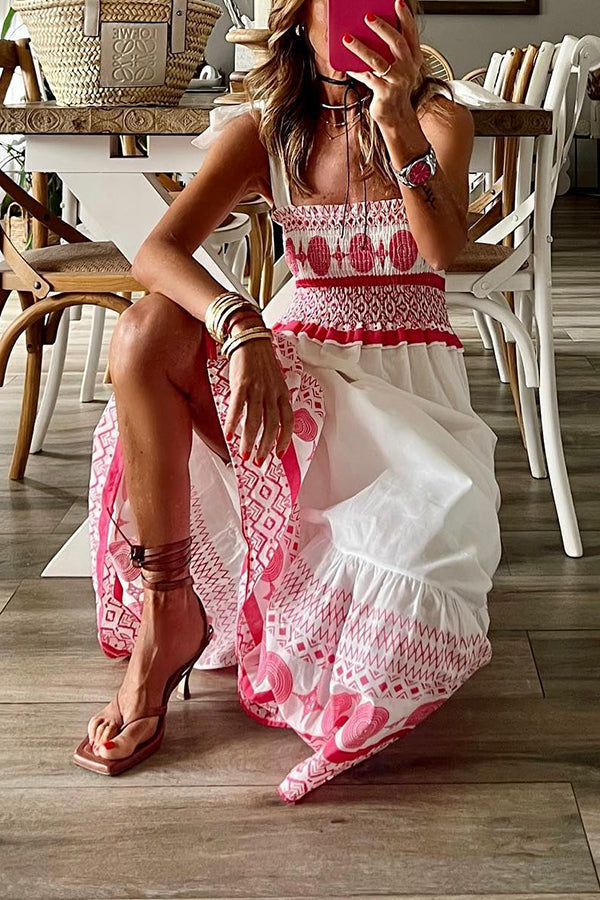 Rianna - Maxi Abito Estivo in Stile Bohemien
