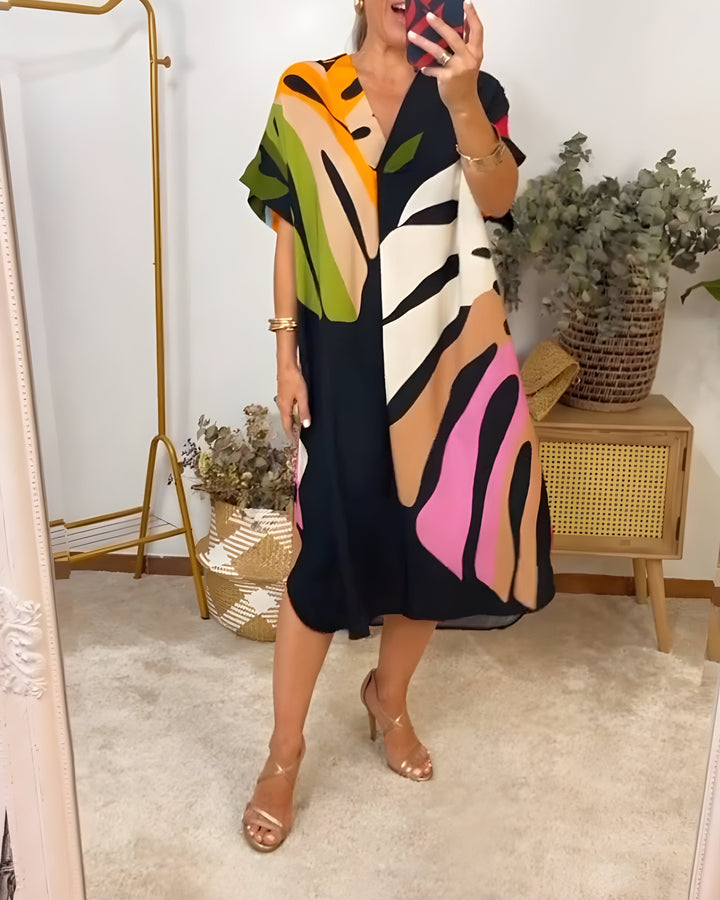 Rianna - Vestito con Stampa Astratta