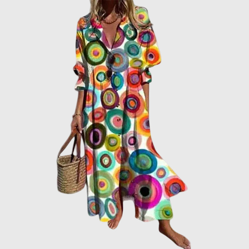 Zariah | Elegante Abito Maxi in Stile Bohemien