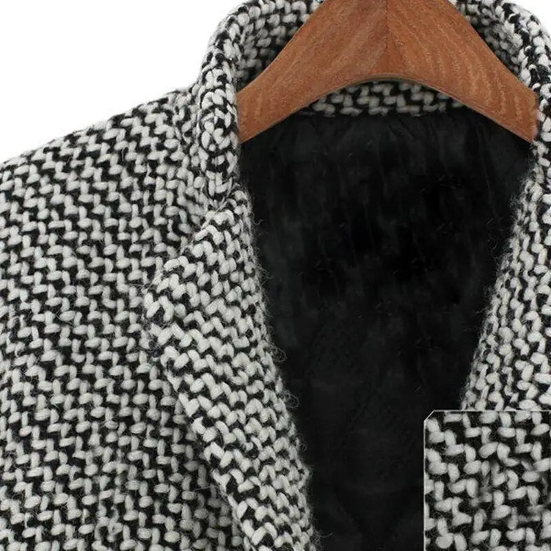 Camilla | Cappotto Pied-de-Poule Doppiopetto