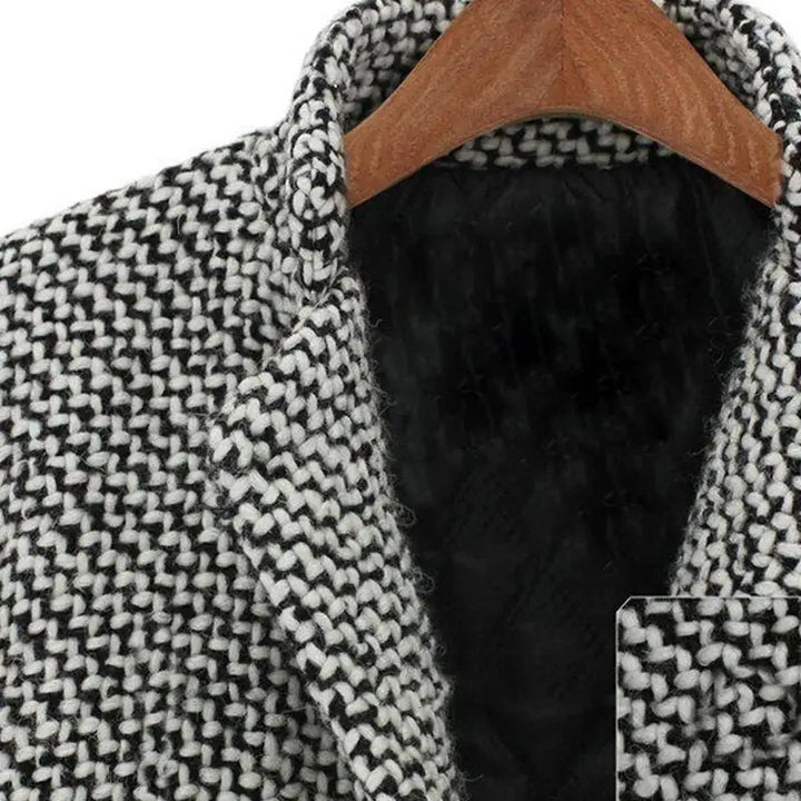 Camilla | Cappotto Pied-de-Poule Doppiopetto