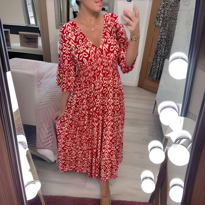 Lillia - Vestito Boho con Stampa